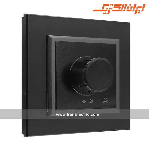 کلید دیمر برلیان کریستال مشکی