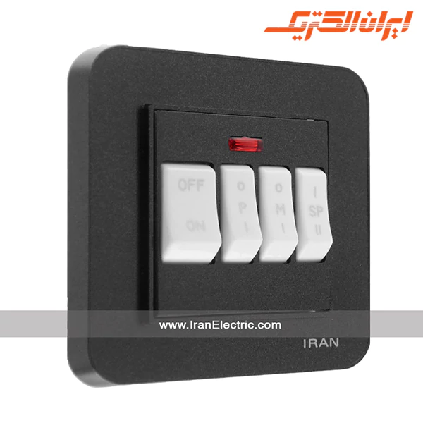 کلید کولر ارس مشکی چهار پل2