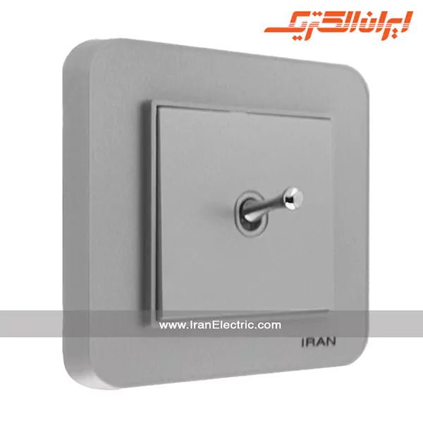 کلید یکپل اهرمی ارس نقره ای